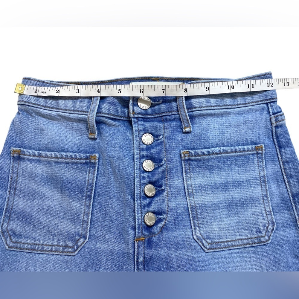 Aritiza Denim Forum - The Bailey High Rise Crop Flare Exposed Button Jeans - Picture 8 of 11